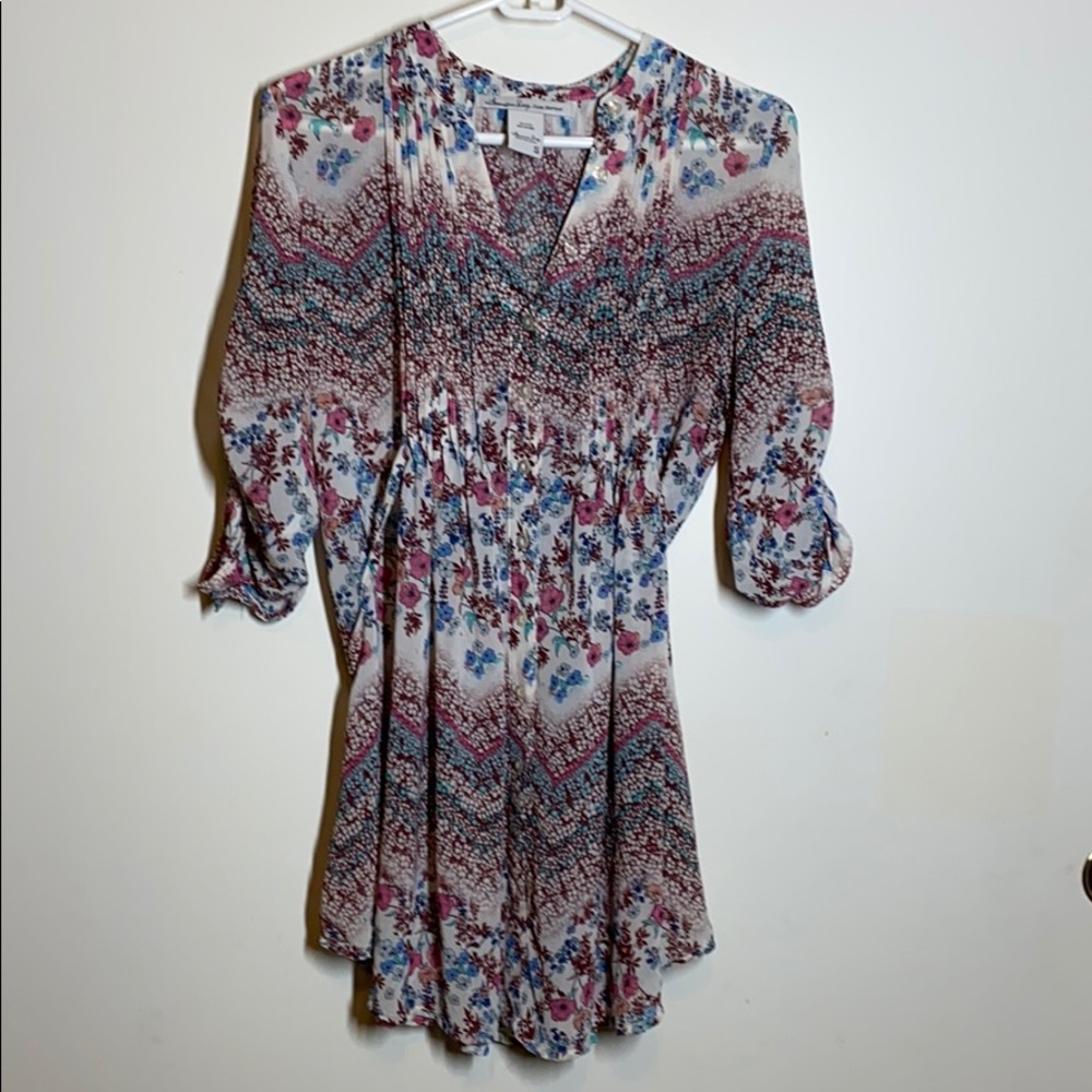 American Rag Cie Floral Pheasant Blouse - S